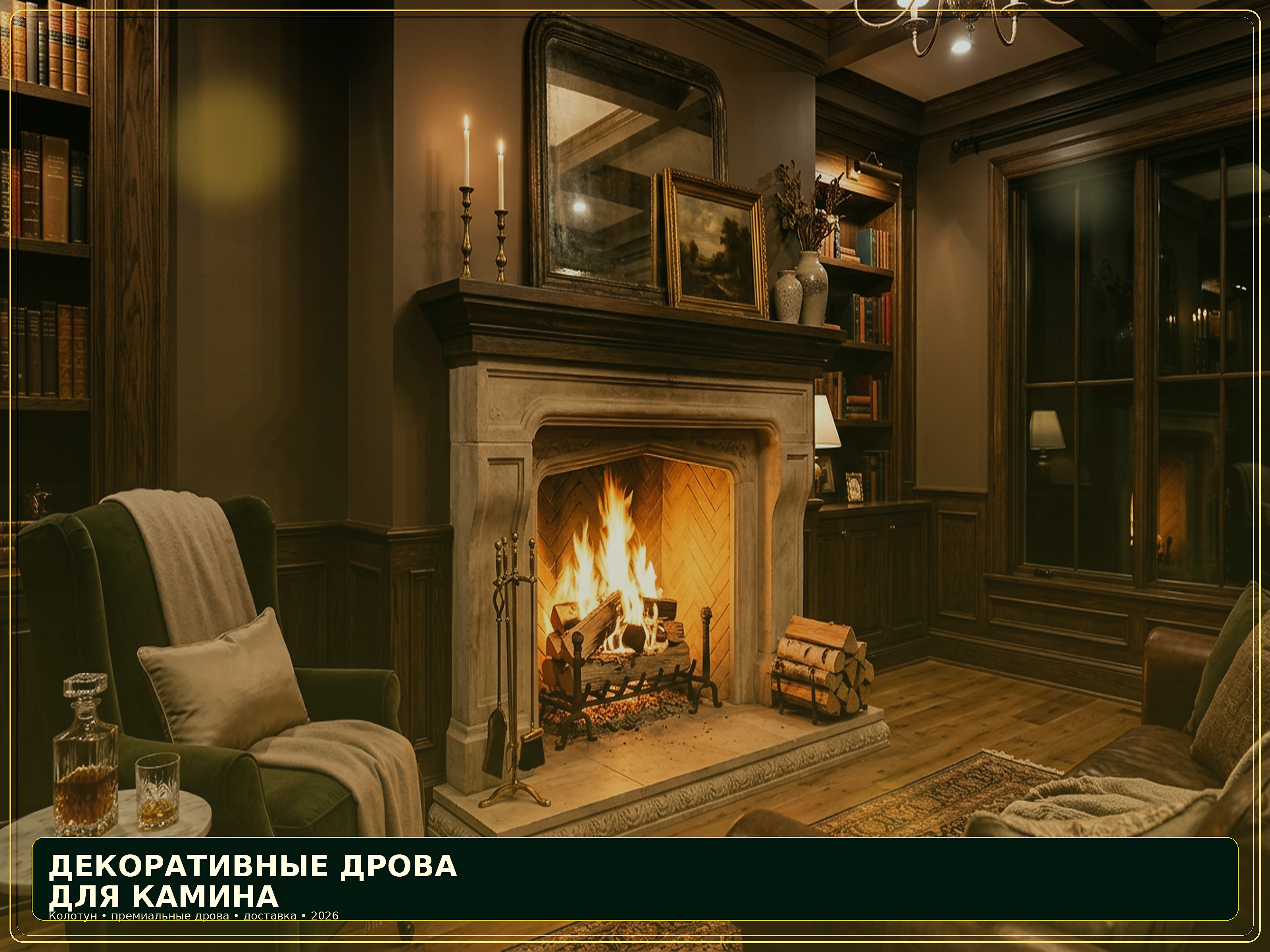 Декоративные дрова для камина