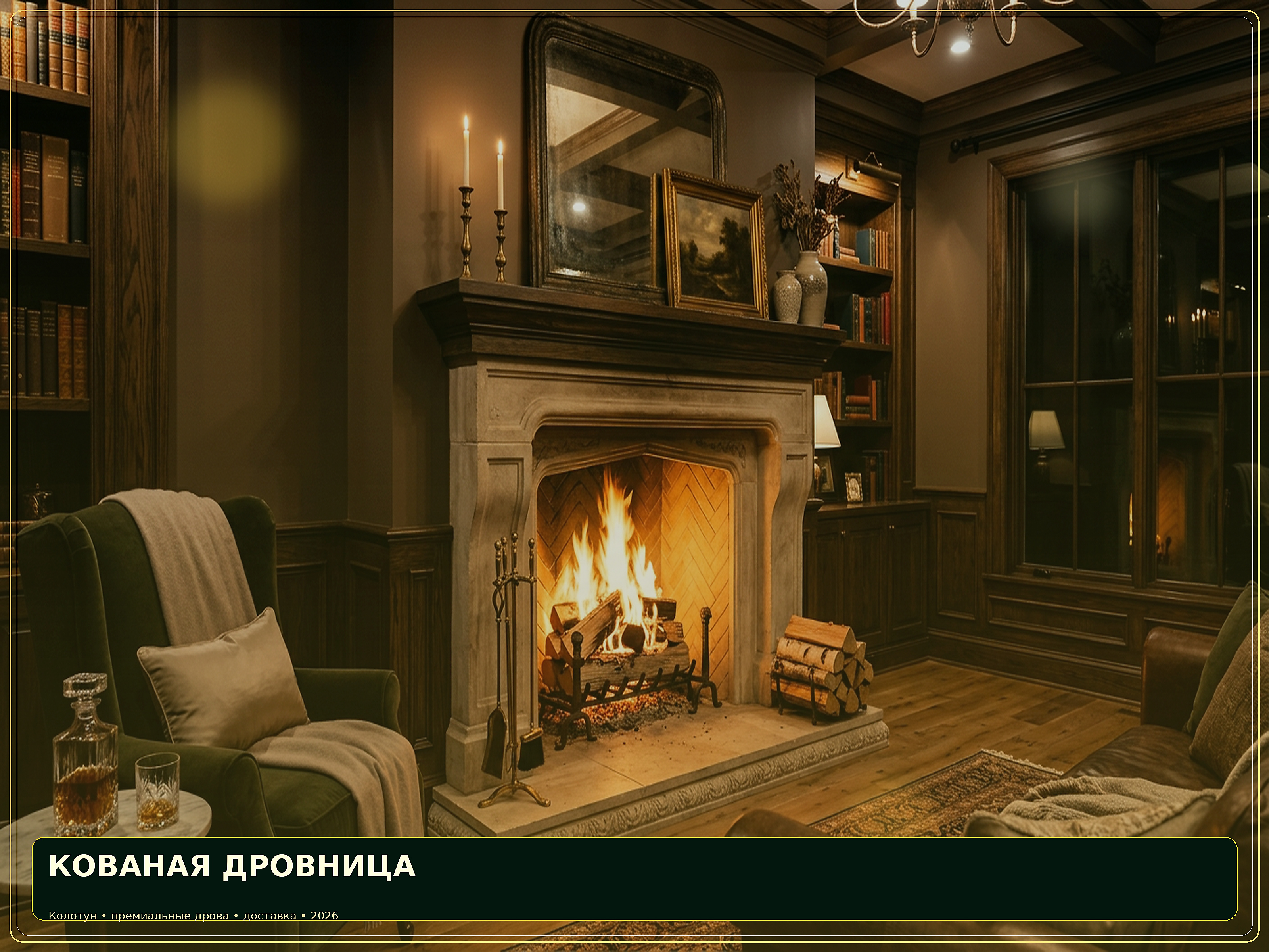 Кованая дровница