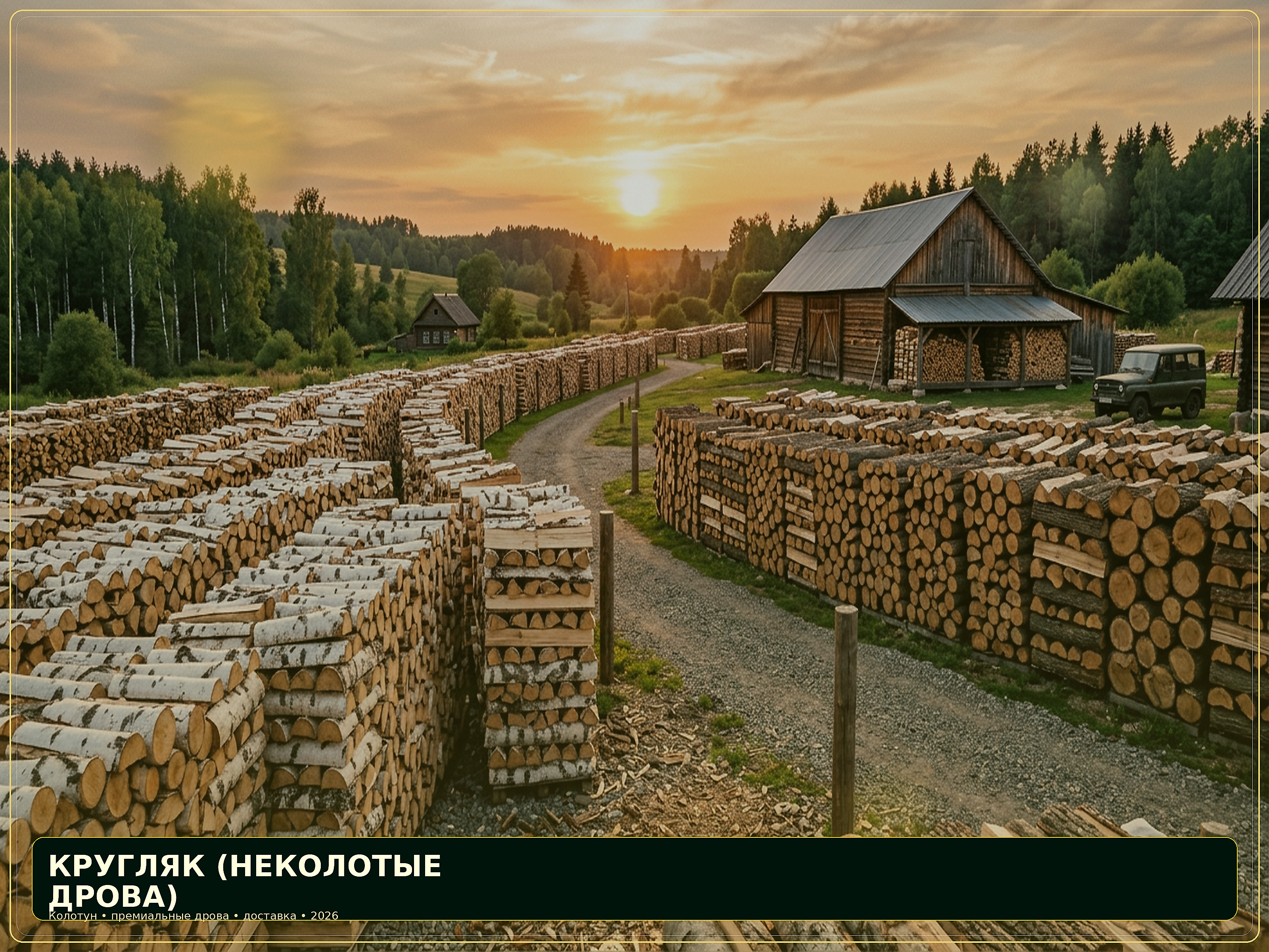 Кругляк (неколотые дрова)