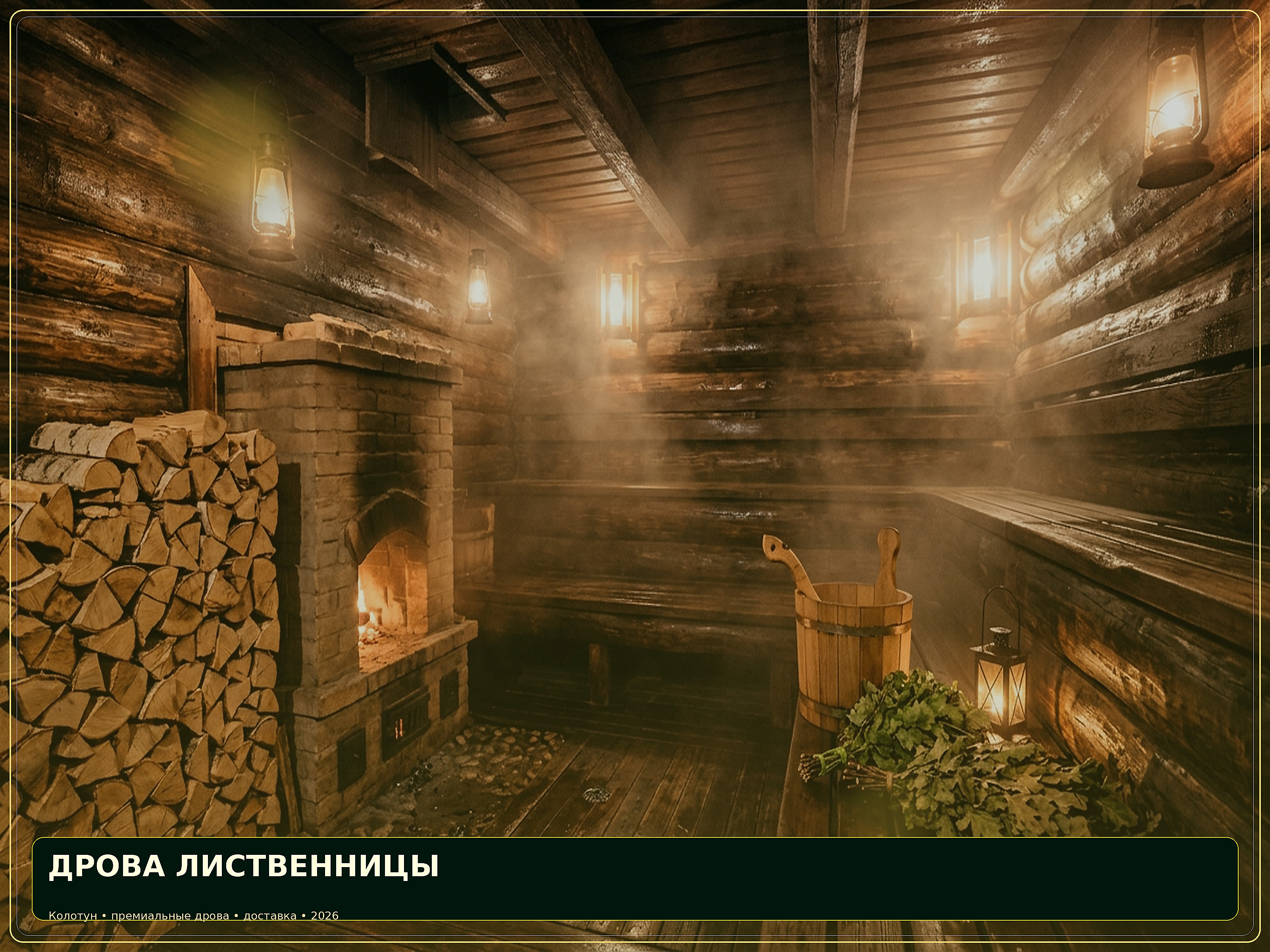 Дрова лиственницы